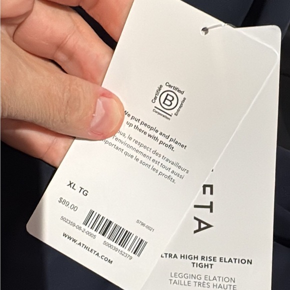 Athleta ELATION ULTRA HIGH RISE LEGGING // Navy #502359 - Picture 16 of 16